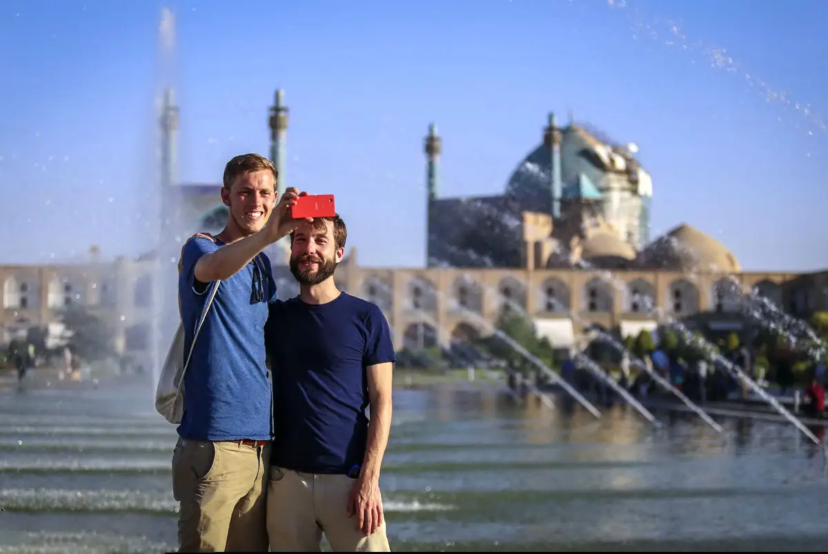 Tourists in Iran
