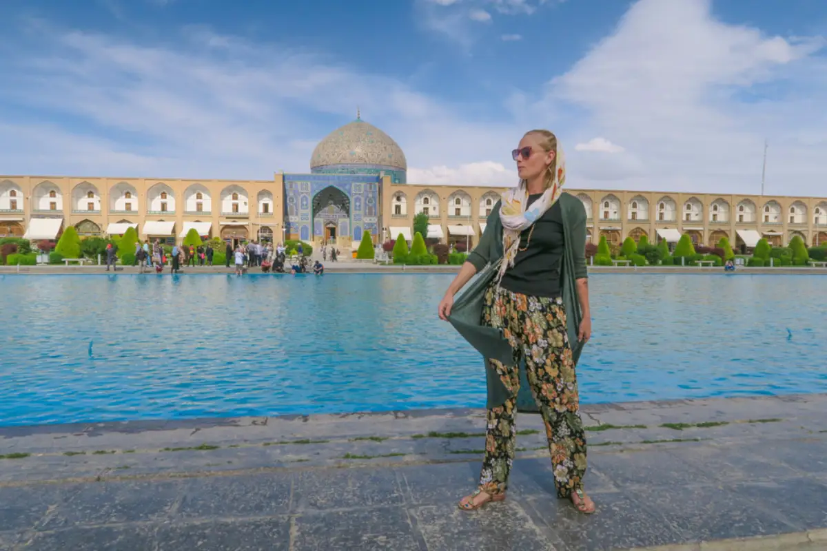 tourist in iran